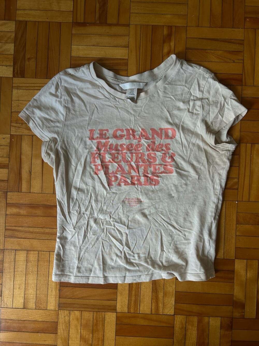 H&M Le Grand Musee des Fleurs & Plantes Paris Graphic T-Shirt